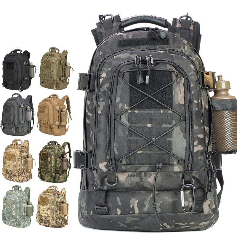 New Large Capacity Man Tactical Camo Backpacks Bags Outdoor 3p EDC Molle Pack for Trekking Camping Hunting