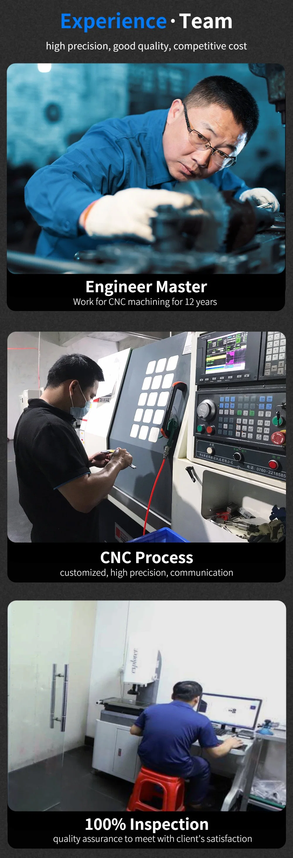 China CNC Manufacturing Companies High Precision CNC Milling Machining Small Metal Parts