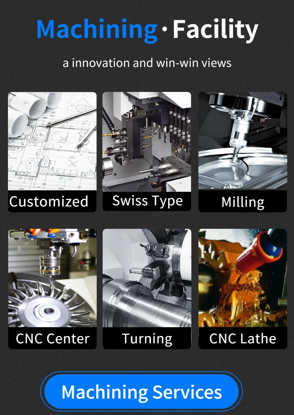 China CNC Manufacturing Companies High Precision CNC Milling Machining Small Metal Parts