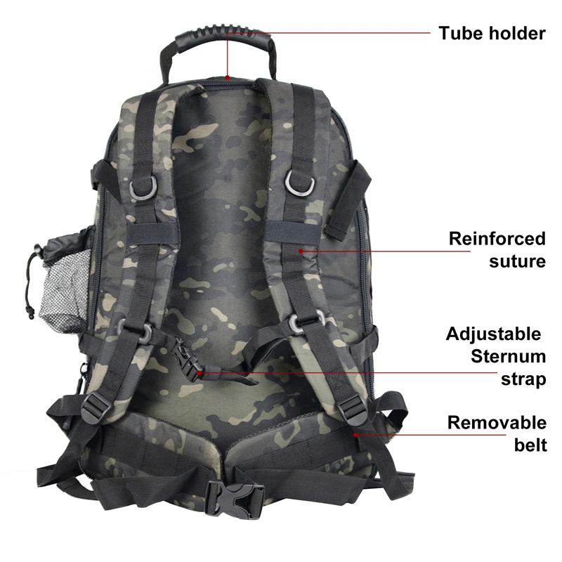 New Large Capacity Man Tactical Camo Backpacks Bags Outdoor 3p EDC Molle Pack for Trekking Camping Hunting