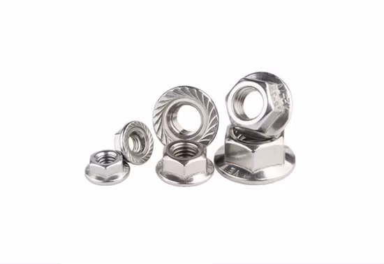 DIN 6926 M10 Hexagon Flange Nut in Stainless Steel and Titanium Fasteners