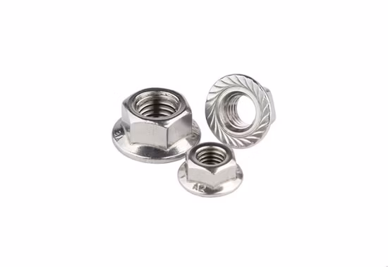 DIN 6926 M10 Hexagon Flange Nut in Stainless Steel and Titanium Fasteners